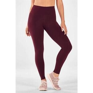 Fabletics Burgandy Powerhold Leggings Size M